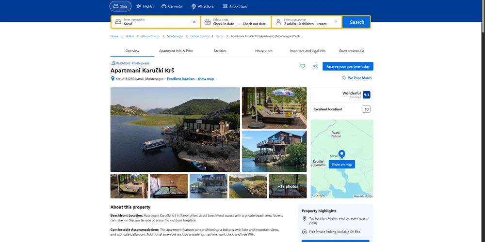 Karučki Krš - booking.com
